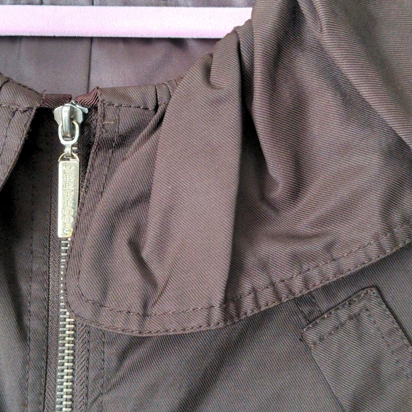 Stylish Dark Brown Coat (like new!) - Picture 5 of 10